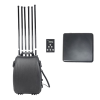 6 abejón anti de la banda 300W de largo alcance 6 canales 1500 metros 900MHz 1.2G 1.5G 2.4G 5.2G 5.8G UAV Drone Jammer