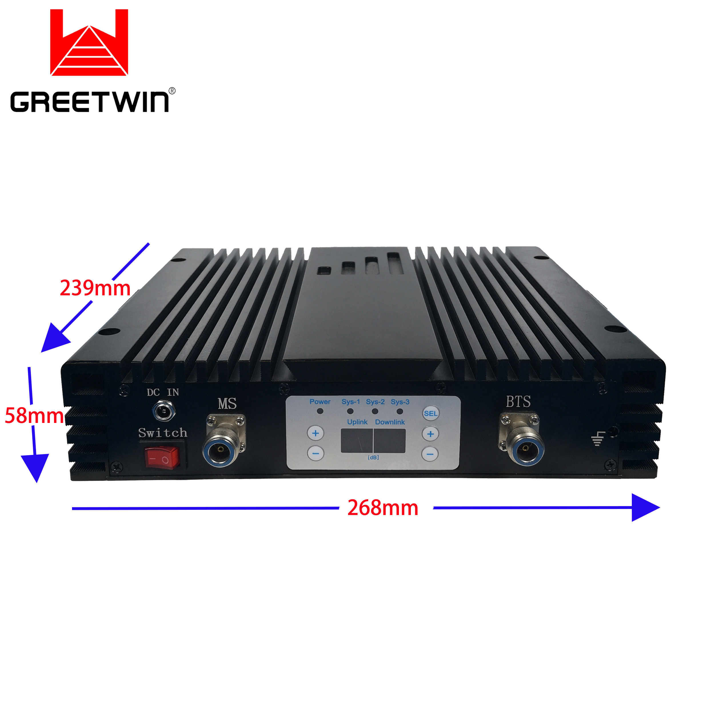Repetidor de señal móvil GSM850 27dBm PCS1900 AWS1700
