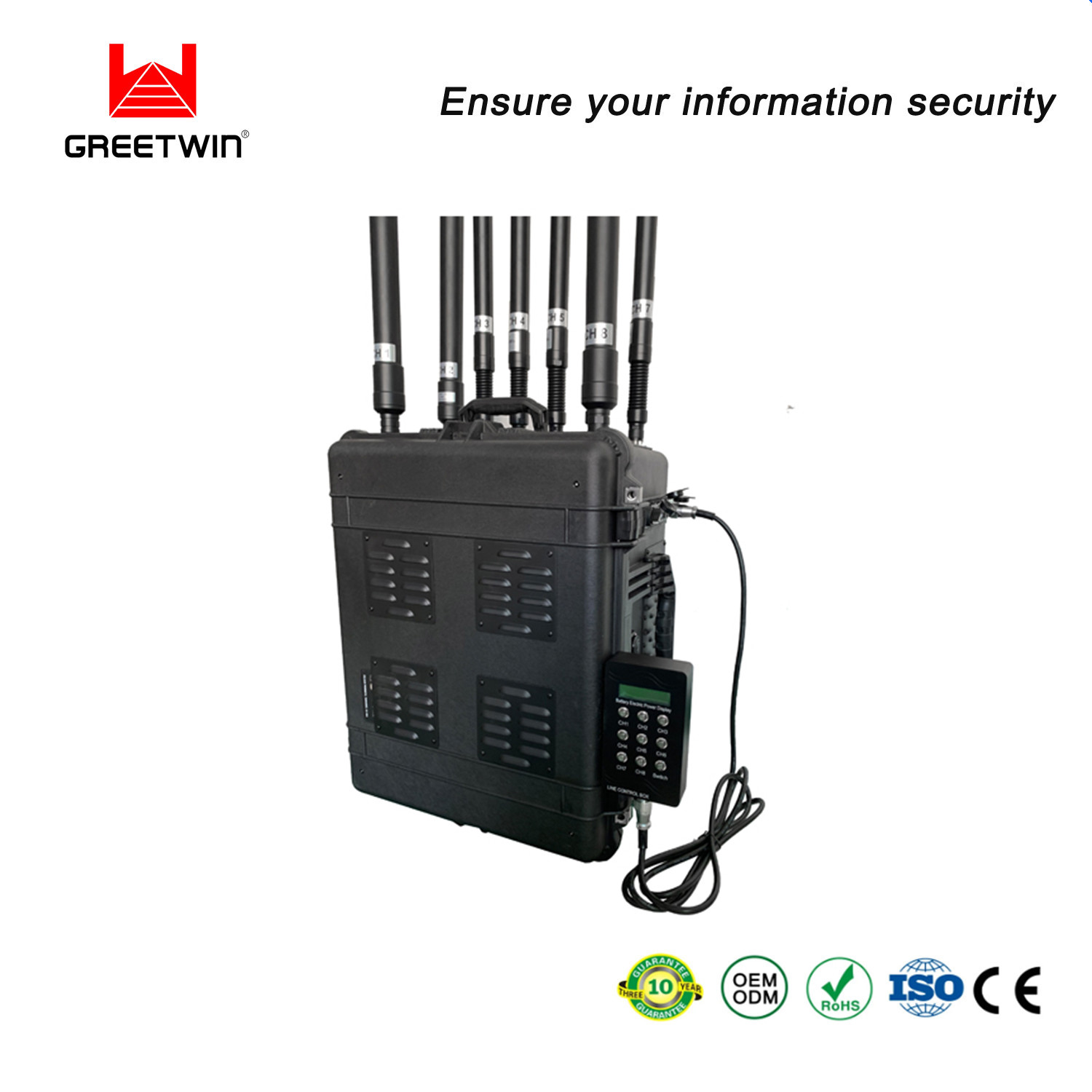 Bloqueador de señal de teléfono celular CDMA GSM 2.5dBi 8 antena Bluetooth RF Jammer
