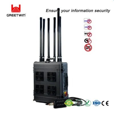 Greetwin 400W DDS Cellular Signal Jammer 20-2700MHz VHF Control remoto Equipaje Jammer