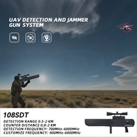 Alta potencia de 2 km de señal de drones de 2 km y dispositivo detector de drones anti -drones pistola 