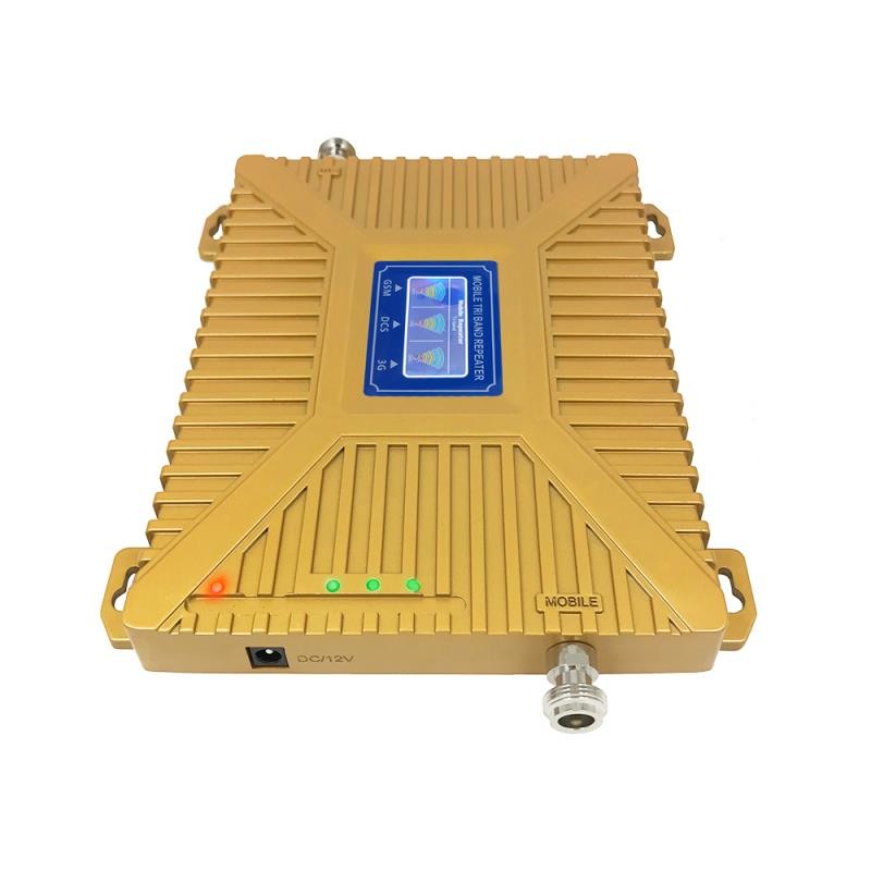 Repetidor de señal de teléfono móvil GSM900 WCDMA2100 20dBm 800sqm
