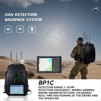 Detección de drones de 1-10 km de larga distancia FPV DJI 400-6000MHz Detector de drones portátiles