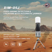 100MHz-6000MHz Señal de drones fijo Detección y ubicación de 10 km con sistema automático de 3 km de intermediación
