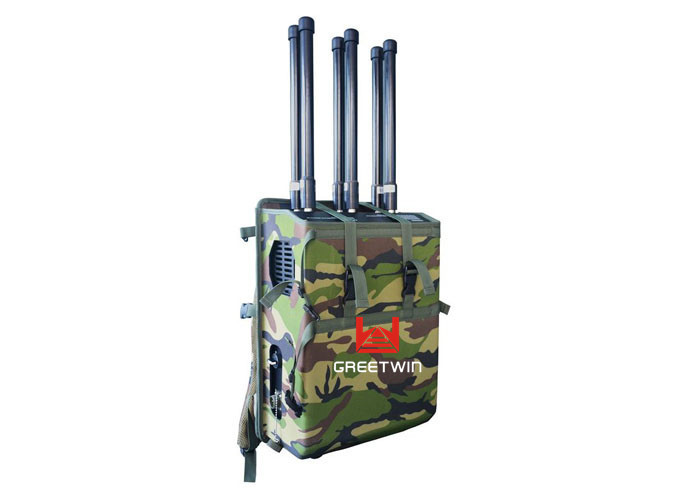 Batería larga de alta potencia Manpack Jammer Protección VIP Calidad militar