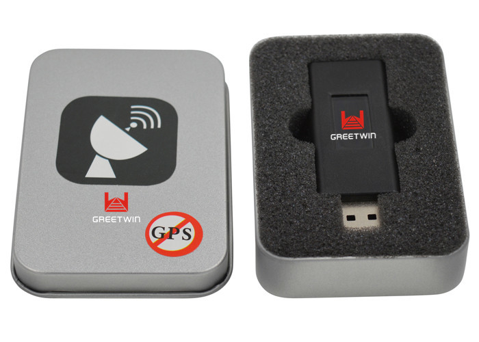 Dispositivo negro 1575.4±2MHz del bloqueo de GPS de la emisión de la señal de GPS del disco del USB Mini
