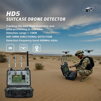 Detección de drones portátil de 1-10 km de larga distancia FPV DJI Autel, etc. Detector UAV