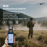 Portable 100MHz ～ 6GHz 1-3 km FPV DJI Detección de señales de drones y equipo de posicionamiento